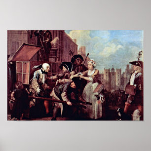 The Arrest For Theft " By Hogarth William Poster