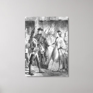The Arrest of Caroline Matilda Canvas Print