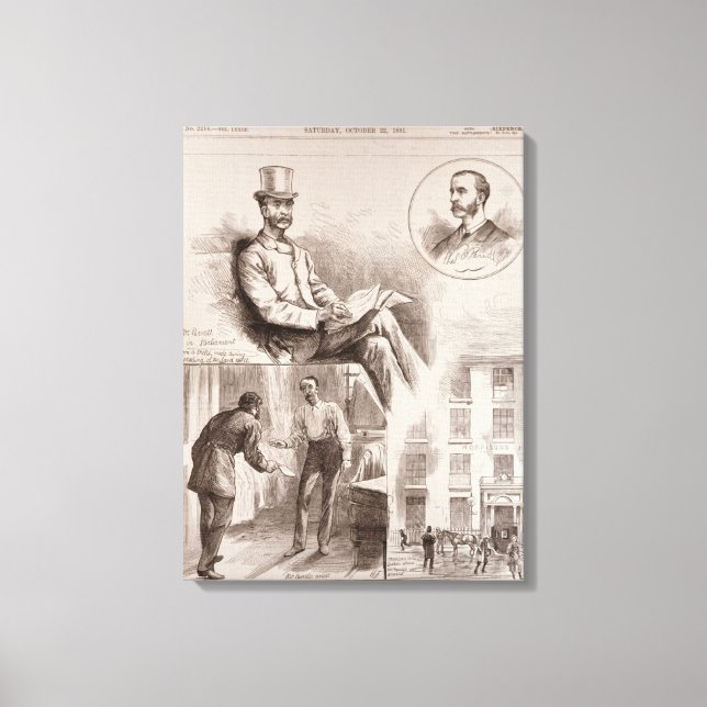 The Arrest of Mr. C.S. Parnell, MP Canvas Print (Front)