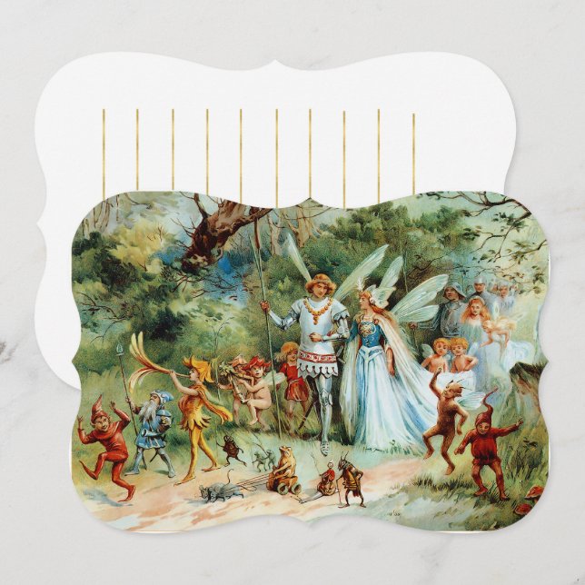 The Arrival of the King and Queen of Fairies Card (Front/Back)
