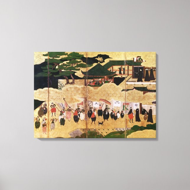The Arrival of the Portuguese in Japan 2 Canvas Print (Front)