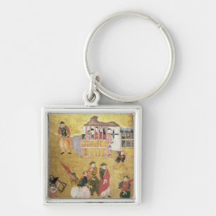 The Arrival of the Portuguese in Japan 2 Keychain