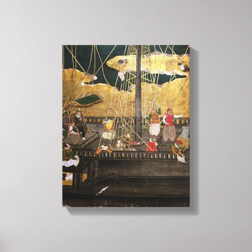 The Arrival of the Portuguese in Japan Canvas Print