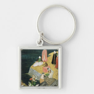 The Arrival of the Portuguese in Japan Keychain