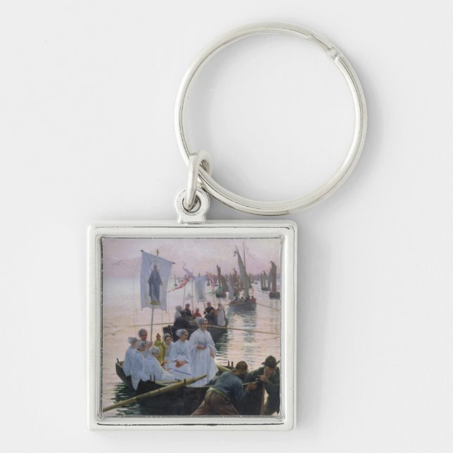 The Arrival of the Procession of St. Anne Keychain (Front)