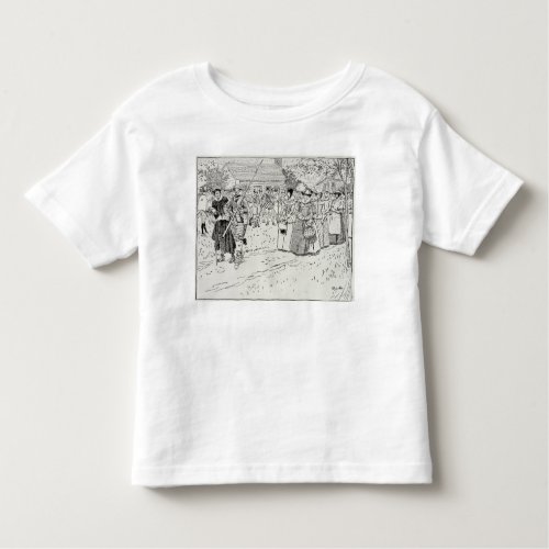 The Arrival of the Young Women at Jamestown Toddler T_shirt