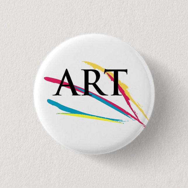 The Art Appreciator Paintdabs Pinback Button (Front)