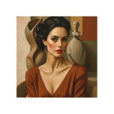 Retro 70s Curve Wood Wall Art | Zazzle