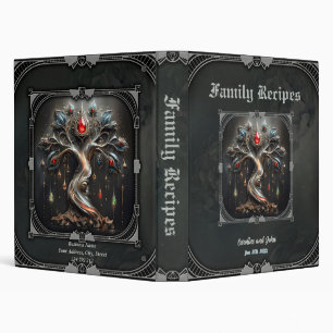 The Art Deco Tree of Life design. 3 Ring Binder