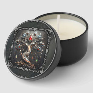 The Art Deco Tree of Life design. Mini Candle Favors