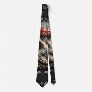The Art Deco Tree of Life design. Neck Tie