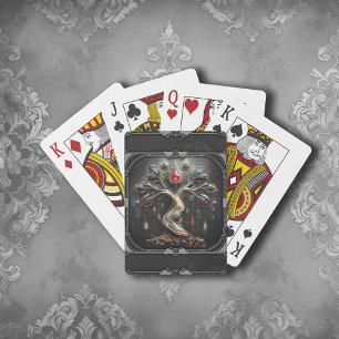 The Art Deco Tree of Life design. Poker Cards