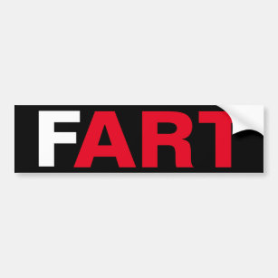 The ART of a FART Bumper Sticker