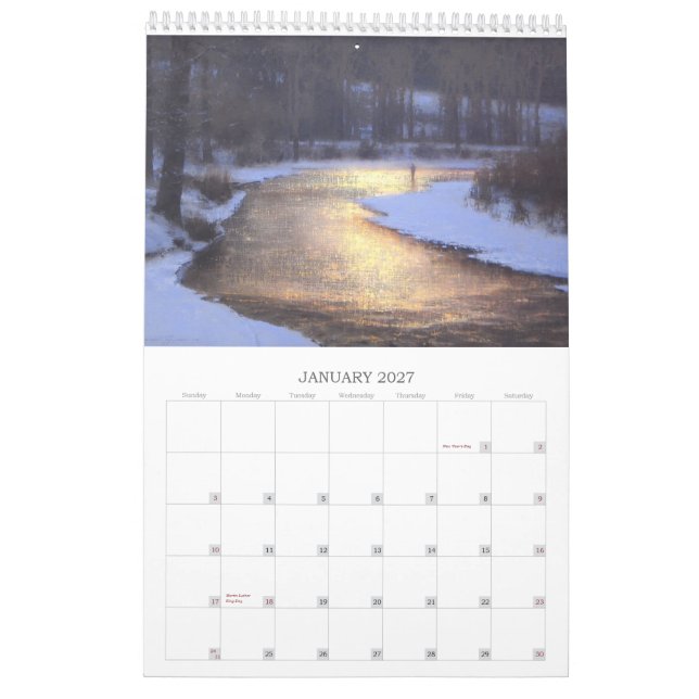 The Art of Brent Cotton Calendar (Jan 2027)