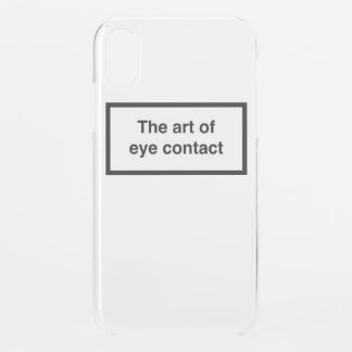 The art of eye contact iPhone XR case