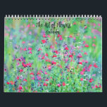 The Art of Flowers Floral Calendar<br><div class="desc">This pretty calendar floral features my original photographic art – my photographs of a variety of flowers, processed in a watercolor painterly style. Each page has the identification to the type of flower it is. These calendars are high quality and vibrant. You may choose other sizes and other options if...</div>