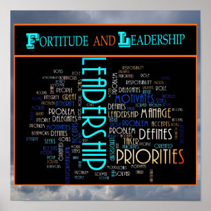 The Art of Fortitude and Leadership Poster