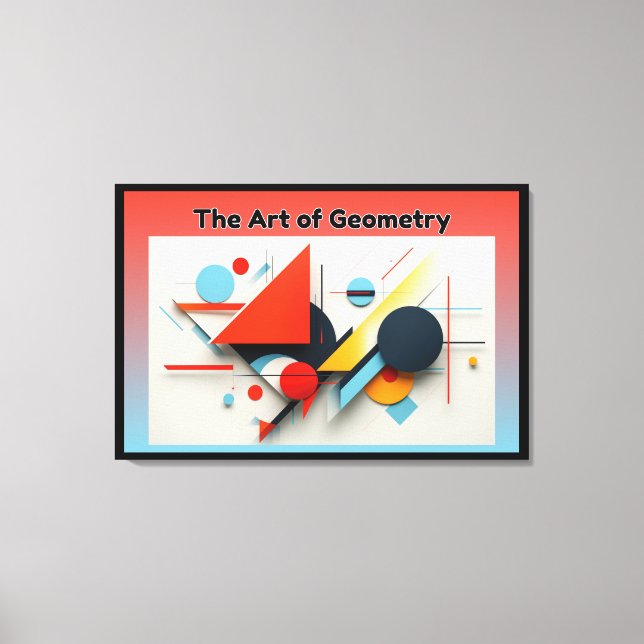 The Art of Geometry Canvas Print (Front)