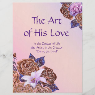 The Art of His Love  Personalized Stationary Paper