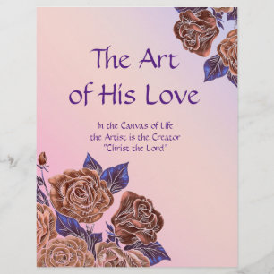 The Art of His Love Title Page Personalized Paper