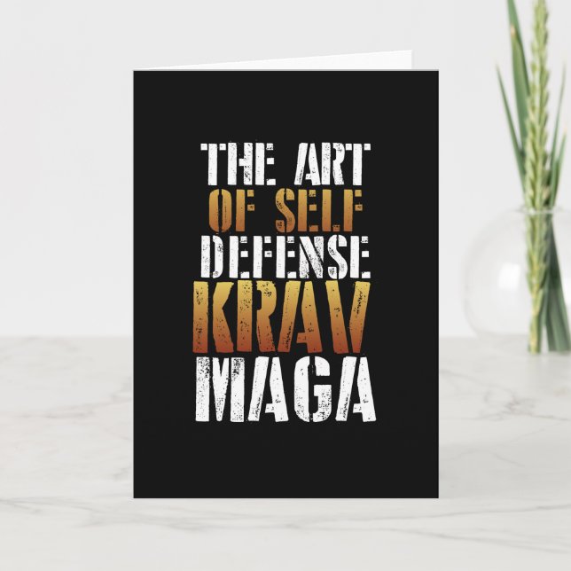 The art of krav maga card (Front)