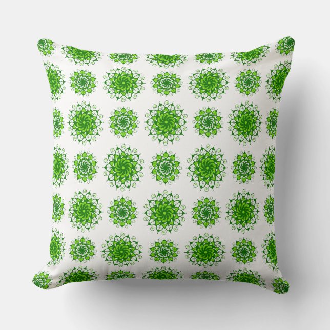 the art of mandala pattern throw pillow (Front)