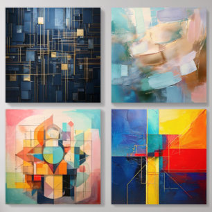 The art of modern art wood photo tile