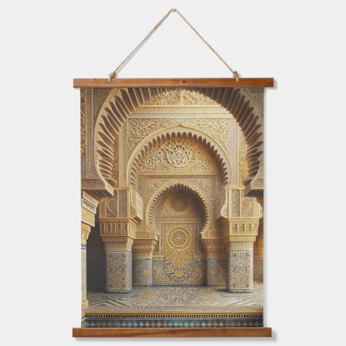 The Art of Moroccan architecture Zellige _Wall Art Hanging Tapestry