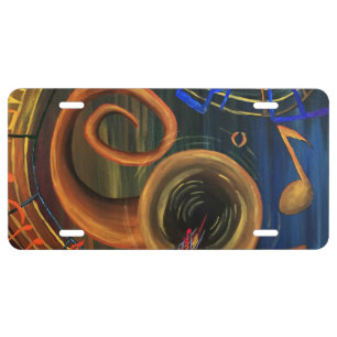 The ART of Music License Plate