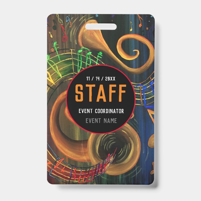 The ART of Music Staff Event Coordinator Badge (Front)