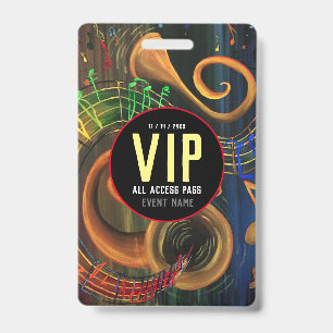 The ART of Music VIP All Access Pass Badge