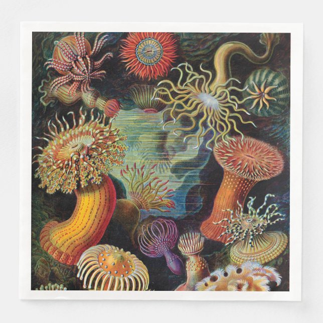 The Art of Nature by Ernst Haeckel   Paper Dinner Napkins (Front)