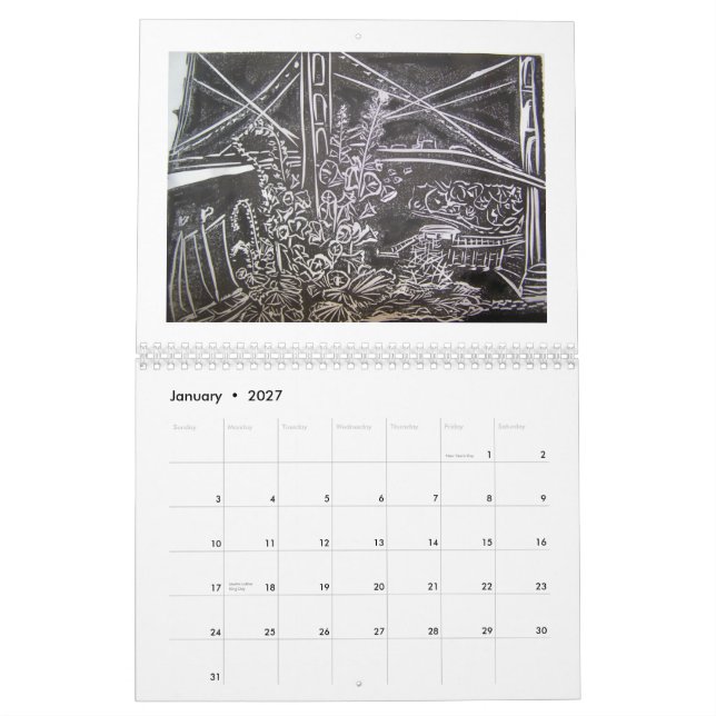 The Art of O. H. Vilag - Customized Calendar (Jan 2027)