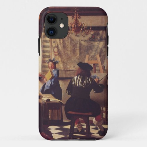 The Art of Painting by Johannes Vermeer iPhone 11 Case