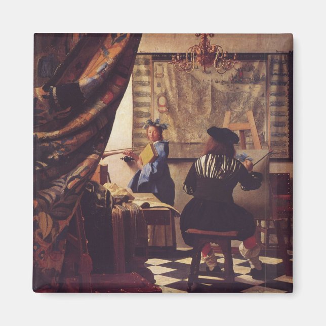 The Art of Painting by Johannes Vermeer Magnet (Front)