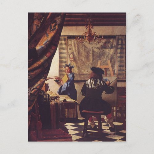 The Art of Painting by Johannes Vermeer Postcard