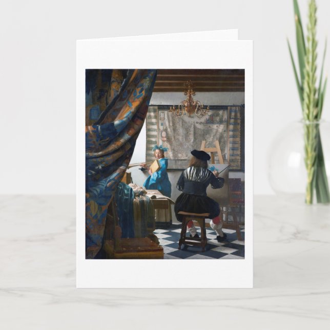 The Art of Painting, Johannes Vermeer, 1666-1667 Card (Front)