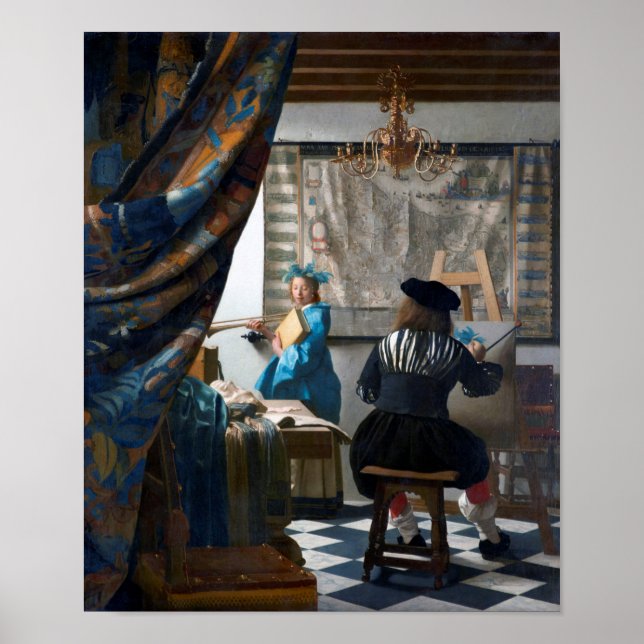 The Art of Painting, Johannes Vermeer, 1666-1667 Poster (Front)