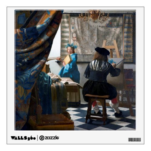 The Art of Painting Johannes Vermeer 1666_1667 Wall Decal