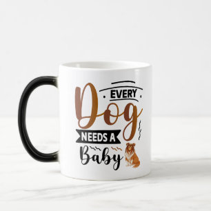 The Art of Positive Dog Motivational Quote Color Morph Mug