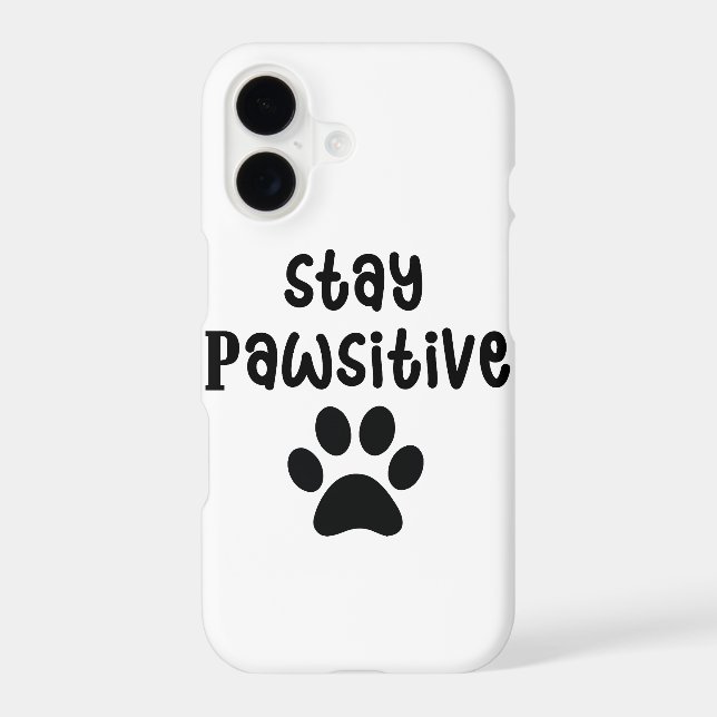 The Art of Positive Dog | Motivational Quote iPhone Case (Back)