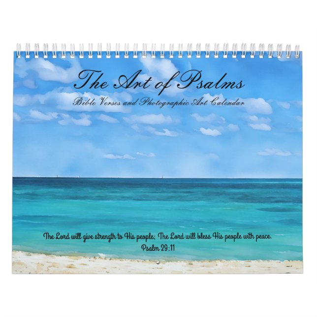 The Art of Psalms Bible Verse Calendar Art (Cover)