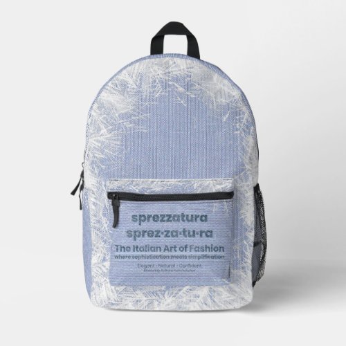 THE ART OF STYLISH NONCHALANCE-DenimArt Printed Backpack