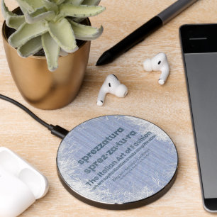 THE ART OF STYLISH NONCHALANCE-DenimArt Wireless Charger