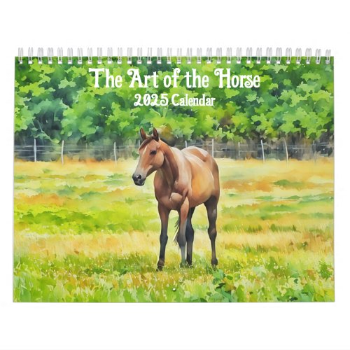 The Art of the Horse 2025 Calendar