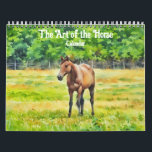The Art of the Horse Calendar<br><div class="desc">This pretty horse calendar features my original photographic art – my photographs of a variety of horses, processed in a watercolor painterly and graphic art style. These calendars are high quality and vibrant. You may choose other sizes and other options if desired. This unique calendar would make a great gift...</div>