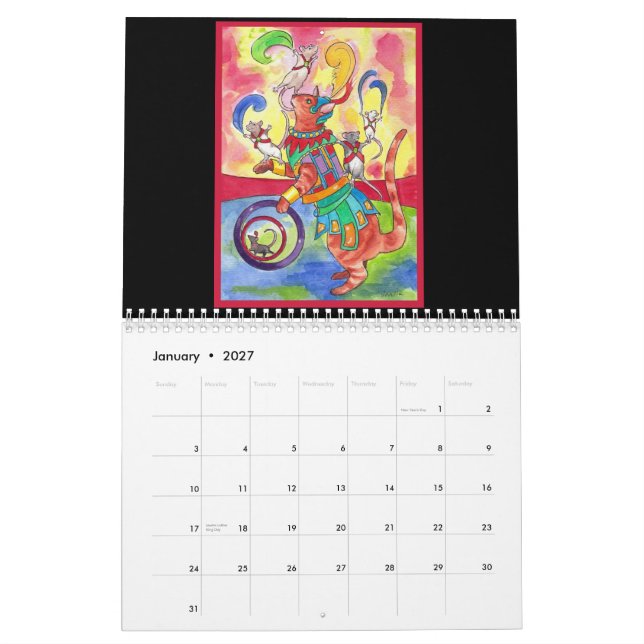 The Art of The Illustrated Rat 2012 Calendar (Jan 2027)