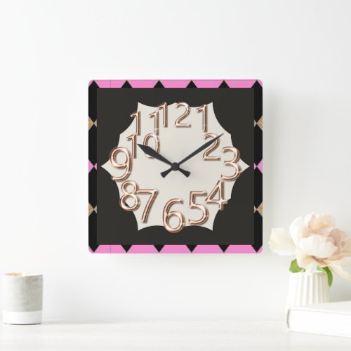 The_Art_of_Time Alice Guest  Square Wall Clock