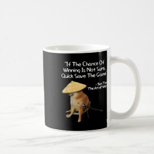 The Art Of War Meme Gamer Gaming Samurai Doge Coffee Mug