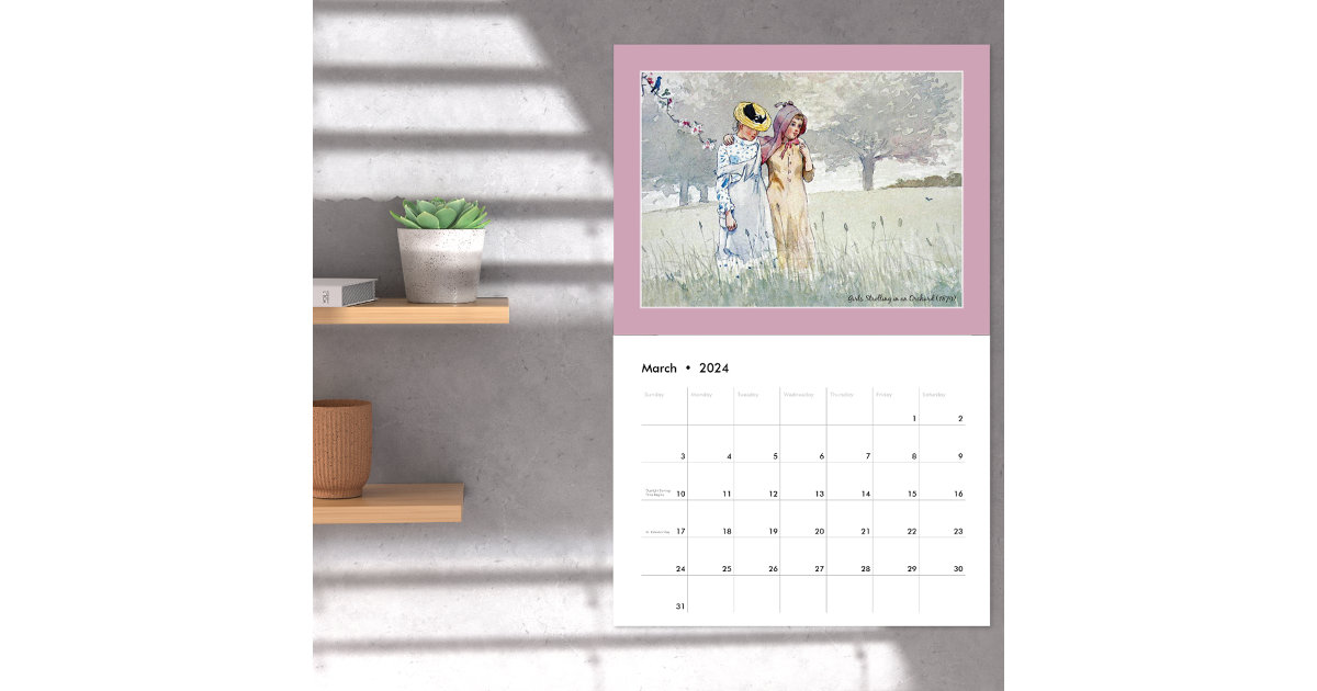The Art of Winslow Homer Calendar Zazzle